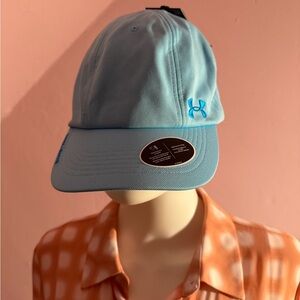 2 under Sky Blue/ peach Baseball Caps
